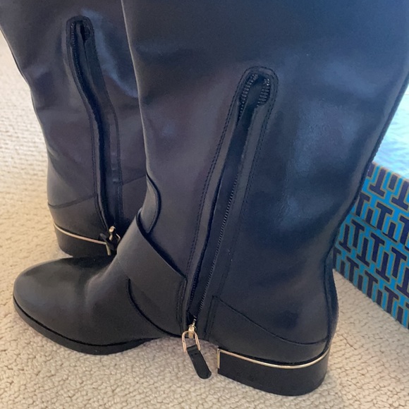 EUC 🎉Tory Burch🎉Black Leather Boots, Sz 6.5 - Picture 7 of 14